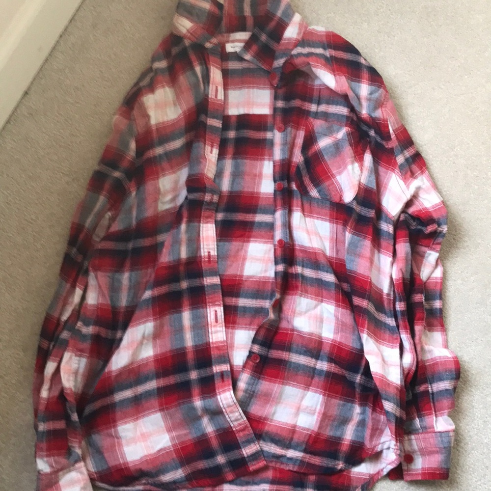 Plaid Red and Blue Button Down from Francesca’s